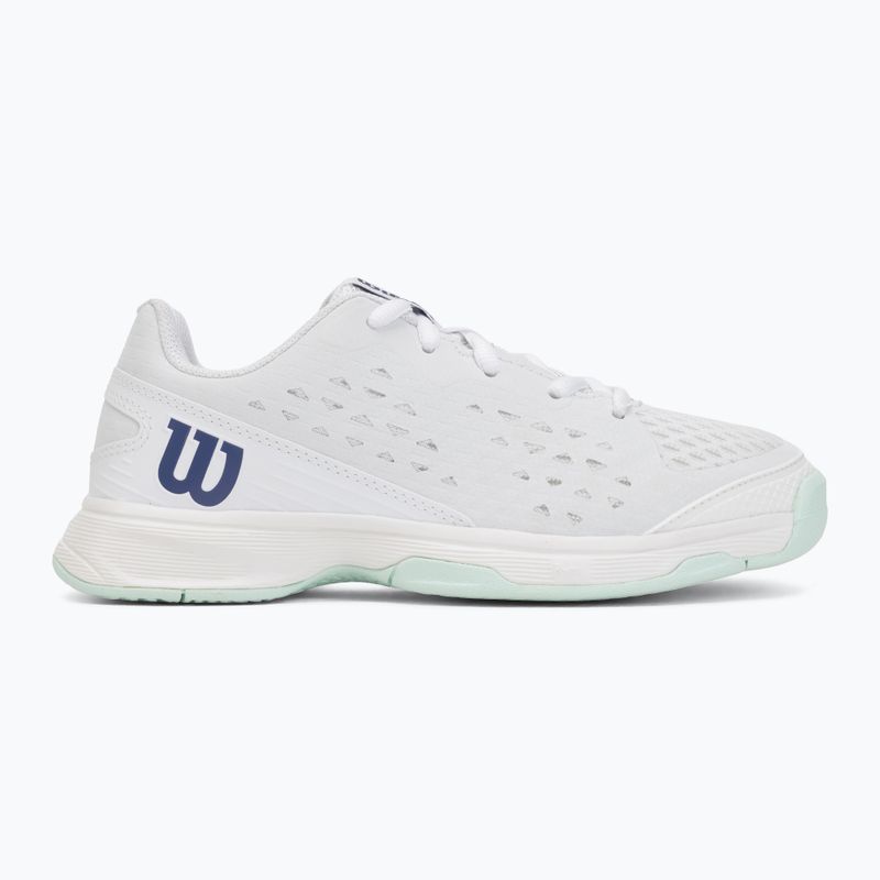 Încălțăminte de tenis pentru copii Wilson Rush Pro Ace L Jr white/bay/skip blue 2