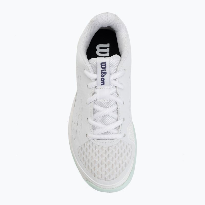 Încălțăminte de tenis pentru copii Wilson Rush Pro Ace L Jr white/bay/skip blue 5