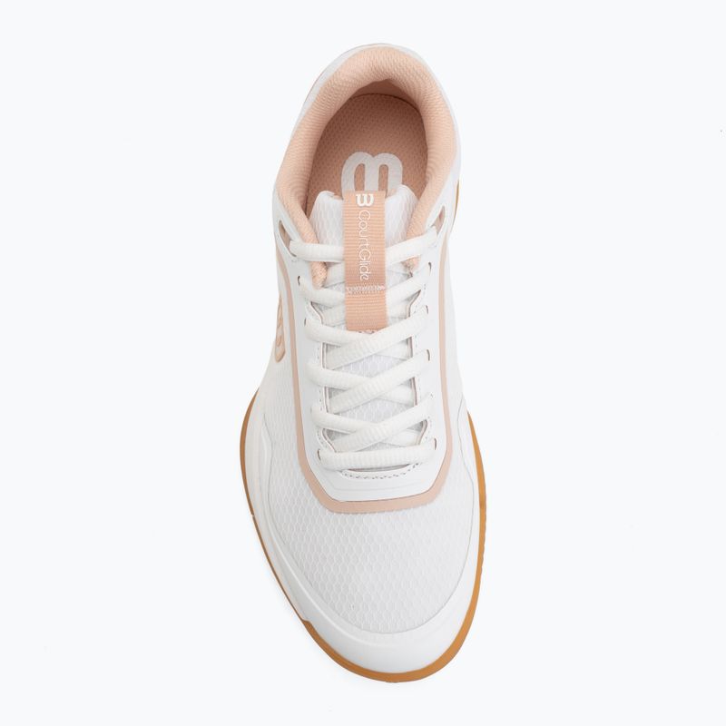 Încălțăminte de tenis pentru femei Wilson Courtglide white/cameo rose/gum 5