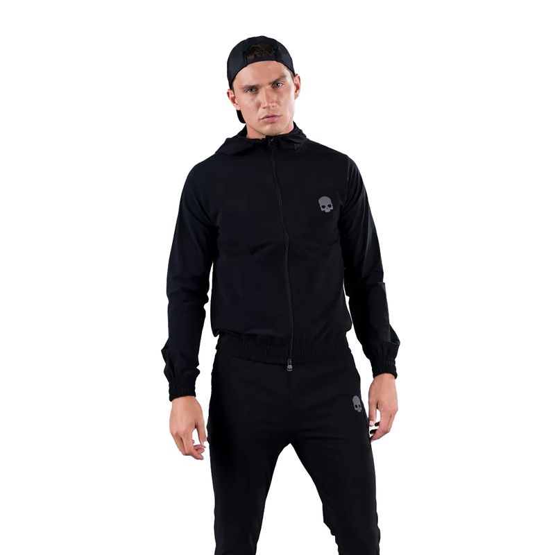 Hanorac de tenis pentru bărbați Hydrogen Tech FZ negru TC0003007 4
