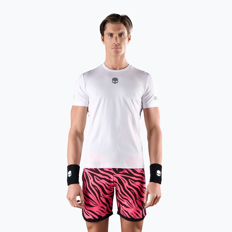 Tricou de tenis pentru bărbați HYDROGEN Basic Tech Tee alb