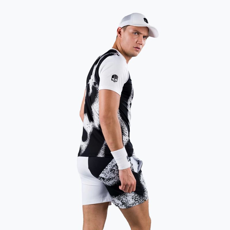 Tricou de tenis HYDROGEN Spray Tech pentru bărbați, alb T00502001 3
