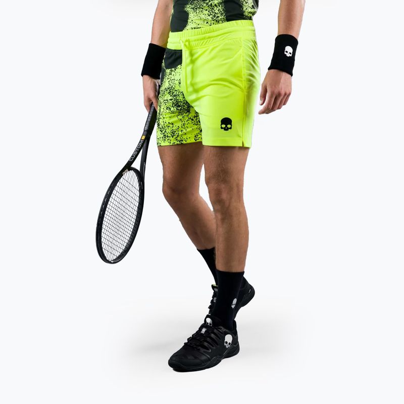Pantaloni scurți de tenis HYDROGEN Spray Tech pentru bărbați, galben T00510724 2