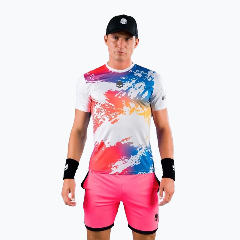 Tricou de tenis pentru bărbați HYDROGEN Brush Tech alb T00516001 2
