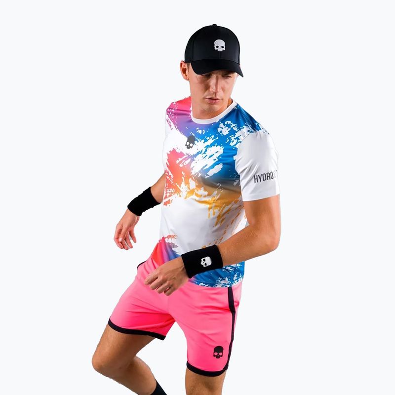 Tricou de tenis pentru bărbați HYDROGEN Brush Tech alb T00516001 3
