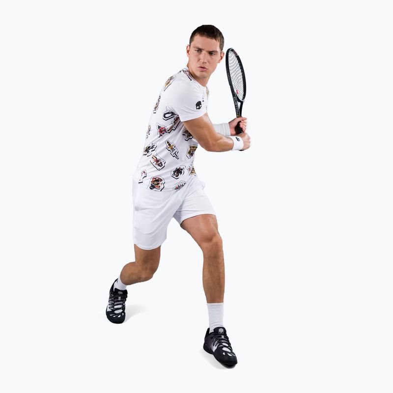 Tricou de tenis pentru bărbați HYDROGEN Tattoo Tech alb T00504001 2