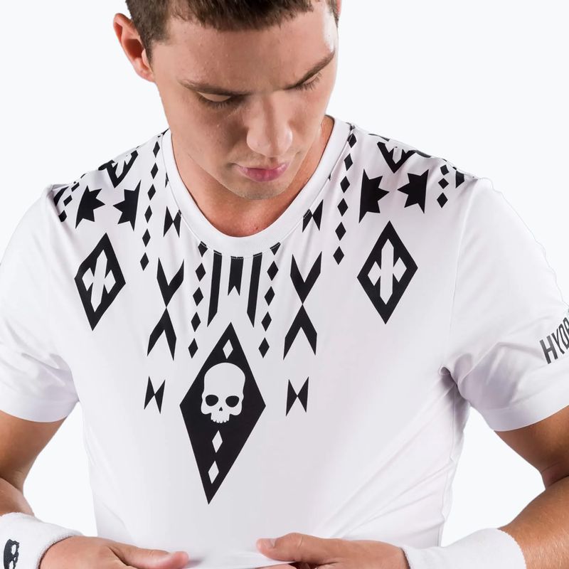 Tricou de tenis HYDROGEN Tribal Tech pentru bărbați  alb T00530001 3