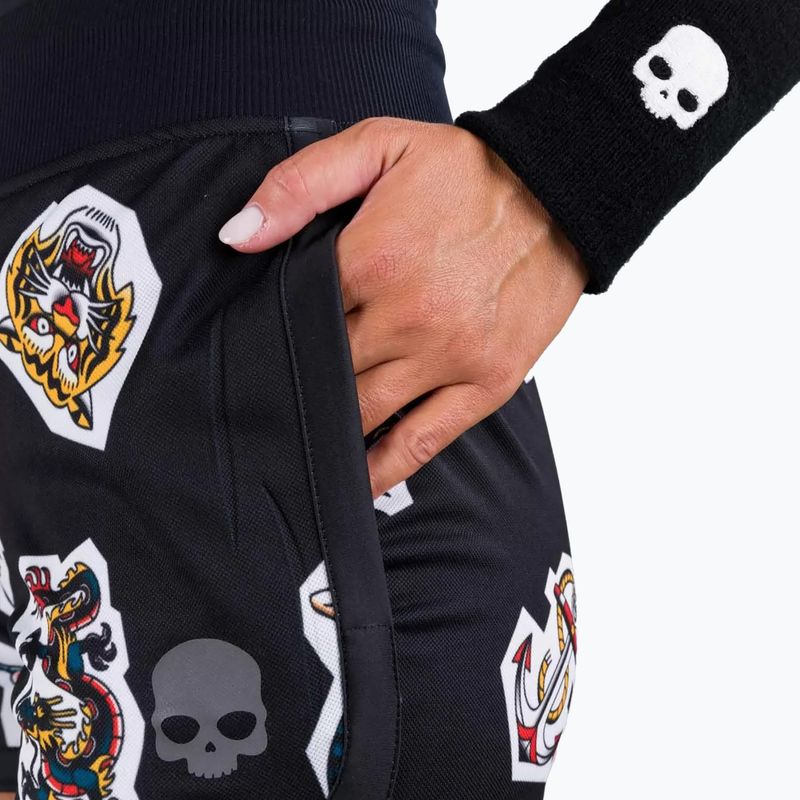 Pantaloni scurți de tenis pentru femei HYDROGEN Tattoo Tech negru T01516007 2