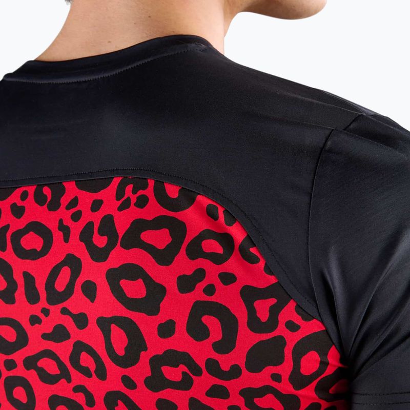Bărbați HYDROGEN Panther Tech Tee negru/roșu tricou de tenis 5