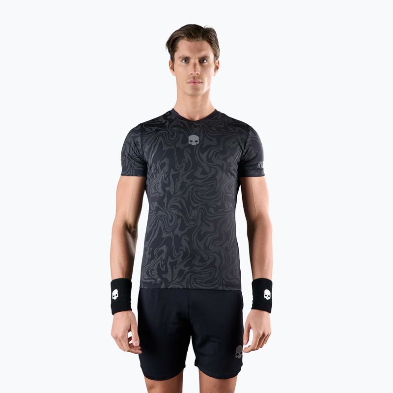 Tricou de tenis pentru bărbați HYDROGEN Chrome Tech Tee gri