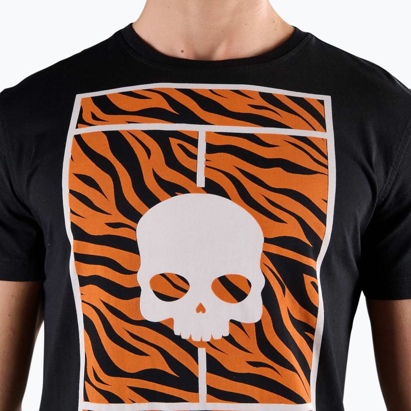 Bărbați HYDROGEN Tennis Court Tennis Court Cotton Tee negru 3