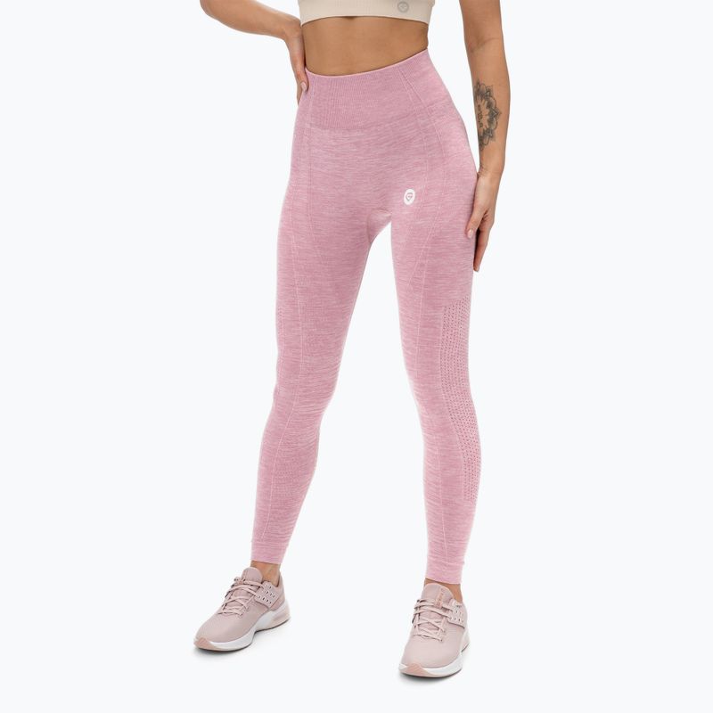 Jambiere pentru femei Gym Glamour fără cusur roz 197