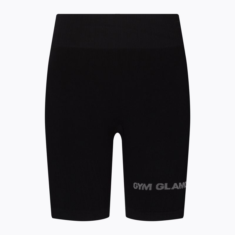 Colanți scurți de antrenament pentru femei Gym Glamour Push Up Deep Black 315 6