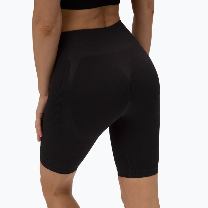 Colanți scurți de antrenament pentru femei Gym Glamour Push Up Deep Black 315 3