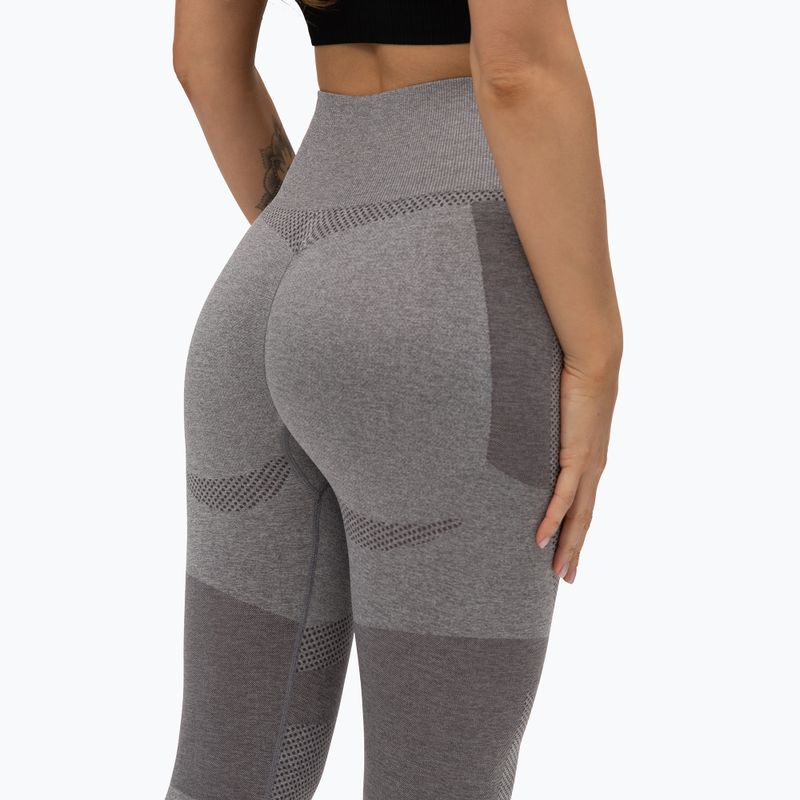 Colanți de antrenament pentru femei Gym Glamour Light Grey Fusion 331 5