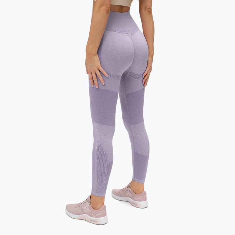 Colanți de antrenament pentru femei Gym Glamour Lavender Fusion 335 3