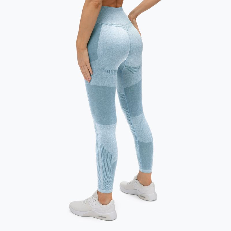 Colanți de antrenament pentru femei Gym Glamour Blue Fusion 336 3