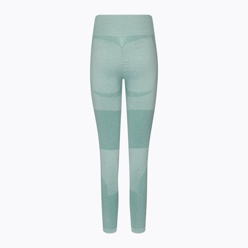 Colanți de antrenament pentru femei Gym Glamour Green Fusion 337 7