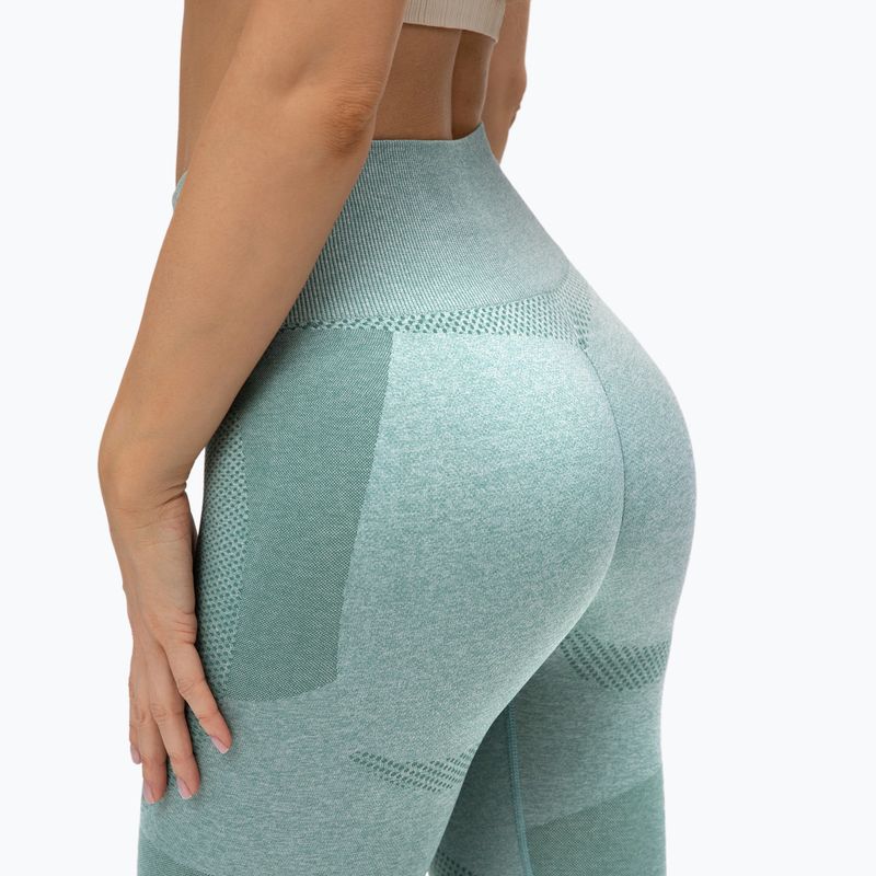 Colanți de antrenament pentru femei Gym Glamour Green Fusion 337 5