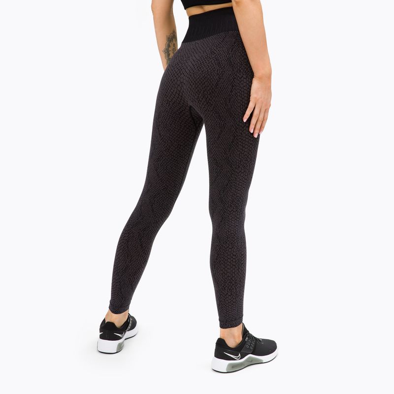 Jambiere pentru femei Gym Glamour snake gri 365 3