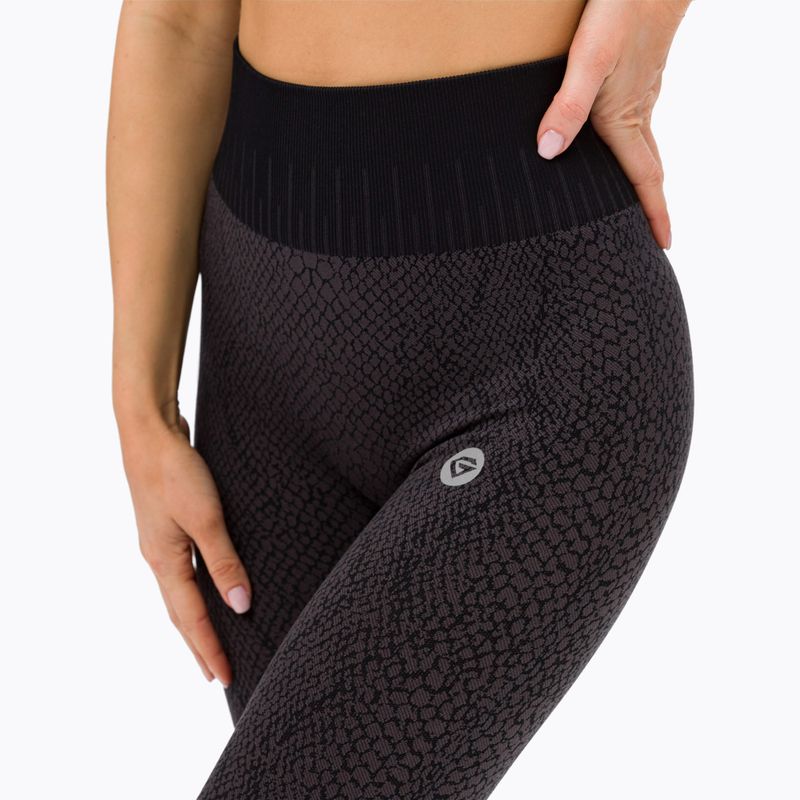 Jambiere pentru femei Gym Glamour snake gri 365 4