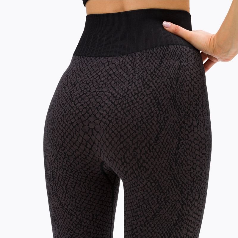 Jambiere pentru femei Gym Glamour snake gri 365 5
