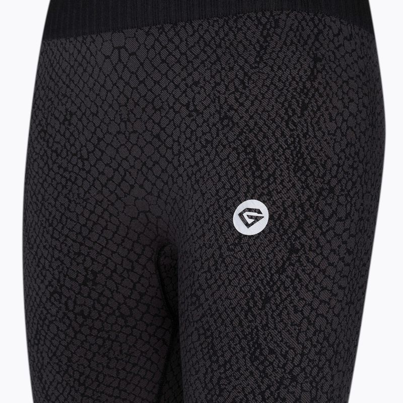 Jambiere pentru femei Gym Glamour snake gri 365 8
