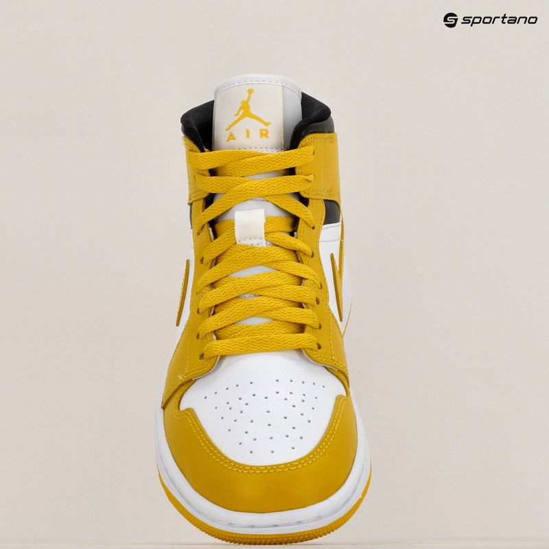 Încălțăminte pentru femei Nike Air Jordan 1 Mid white/black/vivid sulfur 9