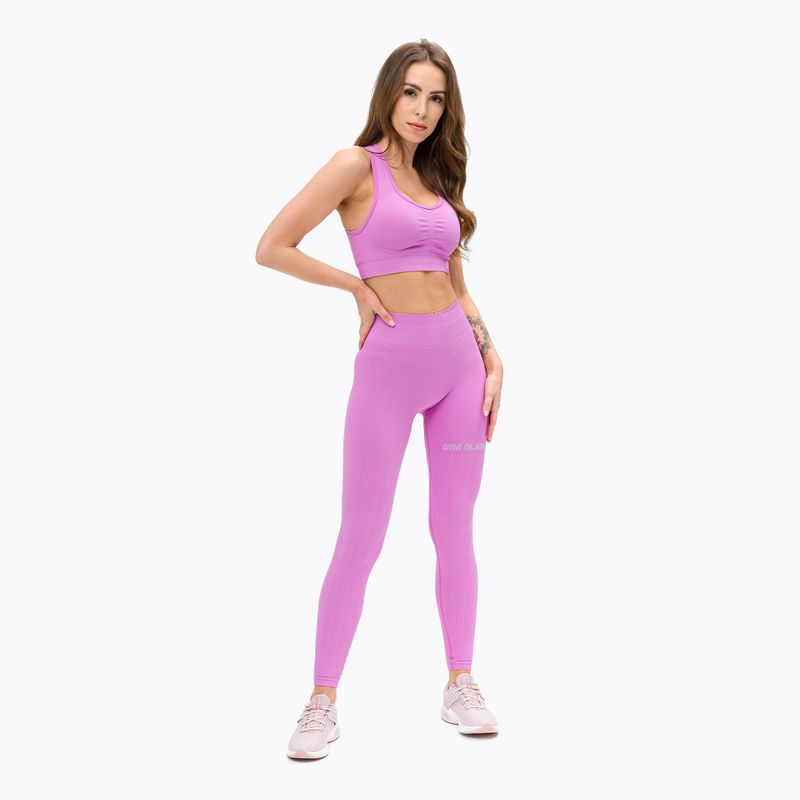 Colanți de antrenament pentru femeiGym Glamour Push Up Pink 368 2