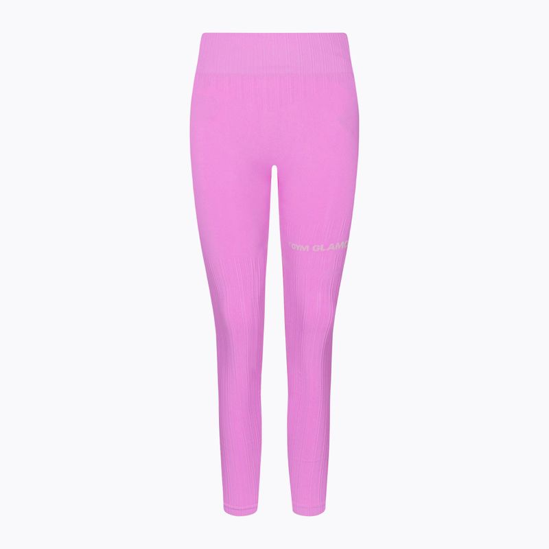 Colanți de antrenament pentru femeiGym Glamour Push Up Pink 368 6