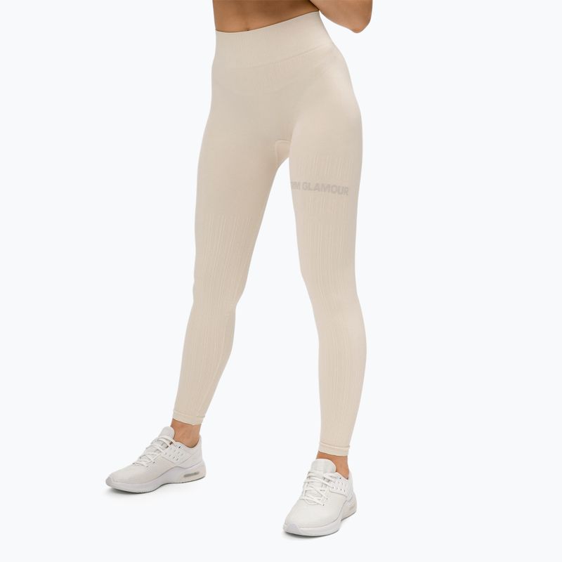 Colanți de antrenament pentru femei Gym Glamour Push Up Cream 375