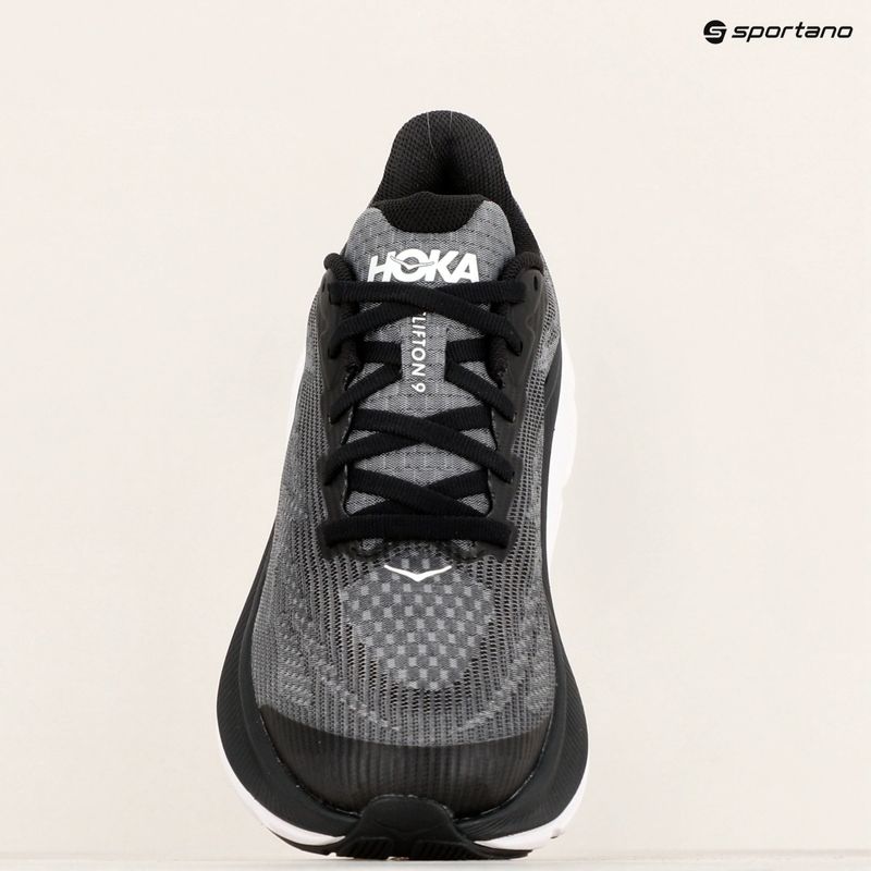 Încălțăminte de alergare pentru copii HOKA Clifton 9 black/white 9