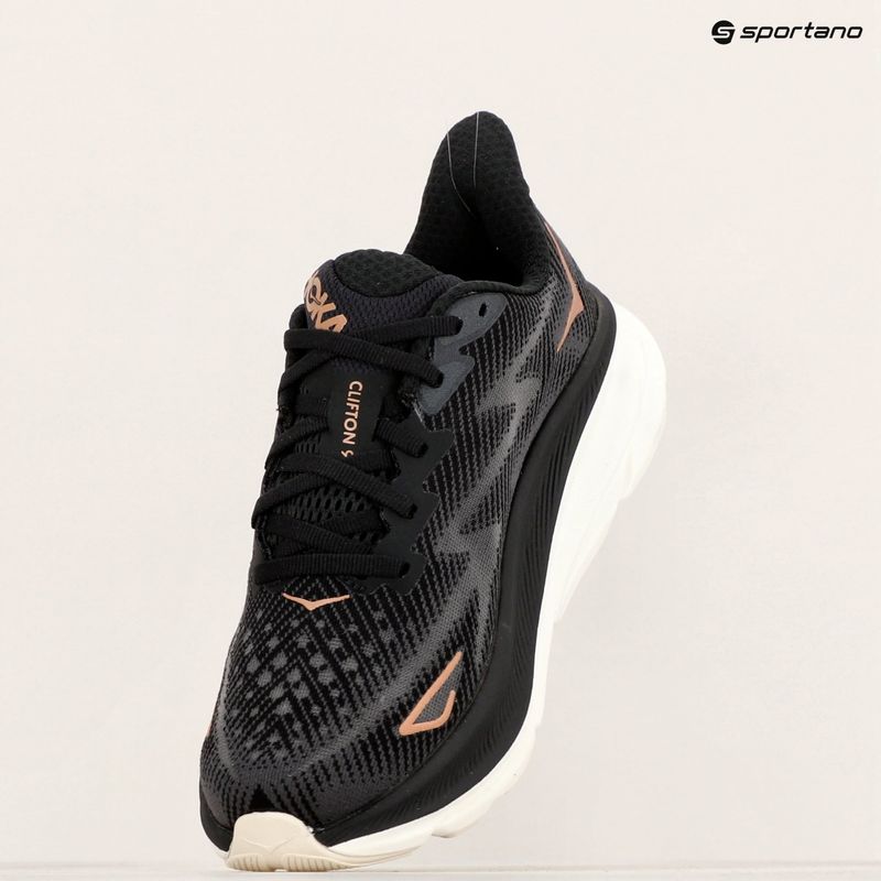 Încălțăminte de alergare pentru femei HOKA Clifton 9 black/rose gold 9