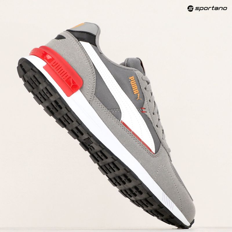 Încălțăminte PUMA Graviton stormy slate/puma white/club red/ginger tea 8