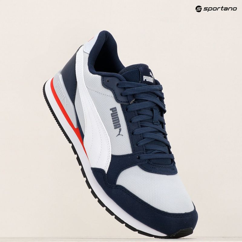 Încălțăminte PUMA ST Runner v3 Mesh silver mist/white/club navy/for all time red/black 14