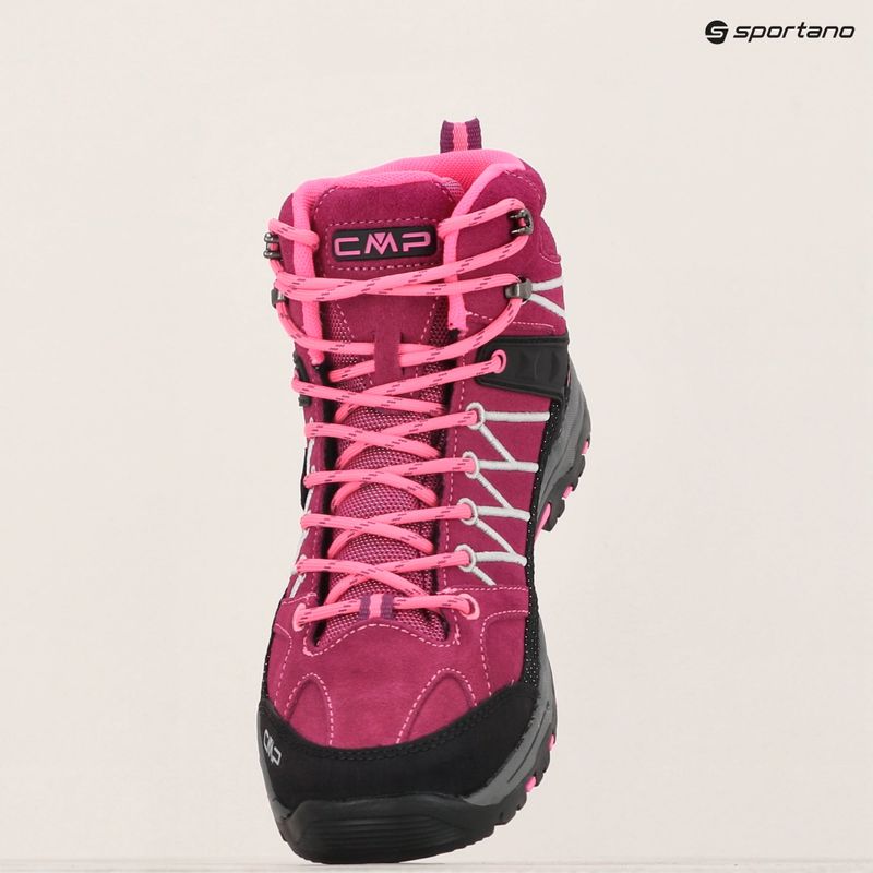 Încălțăminte de trekking pentru junior CMP Rigel Mid berry / pink fluo 13