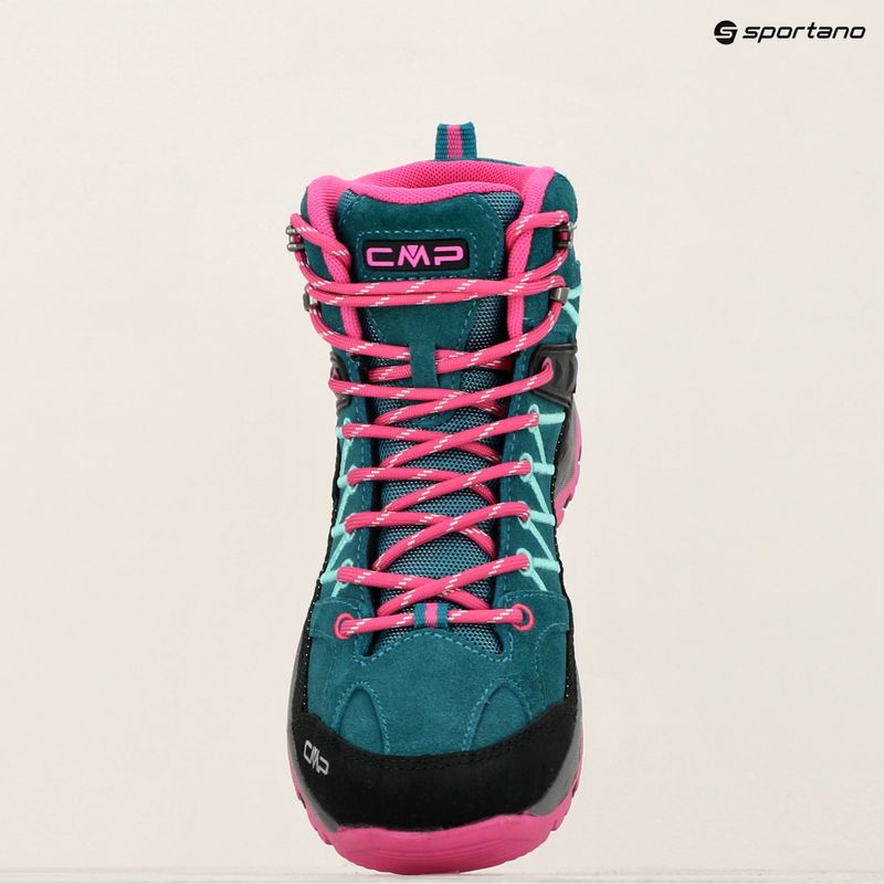 Încălțăminte de trekking pentru junior CMP Rigel Mid lake / pink fluo 15