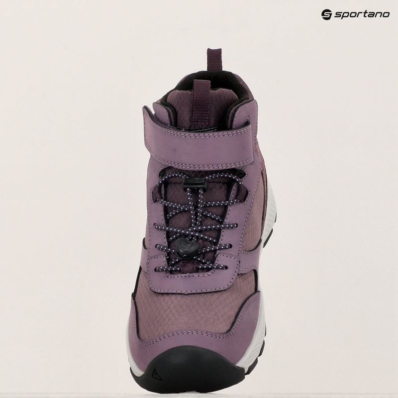 Încălțăminte de drumeție pentru copii KEEN Skua Mid WP JR black plum/plum perfect 9