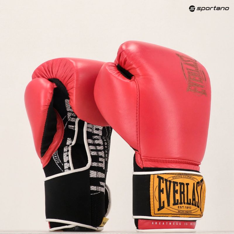 Mănuși de box  Everlast 1910 Classic red 9