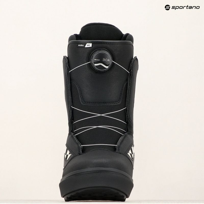 Cizme de snowboard pentru bărbați Vans Aura OG black/white 12