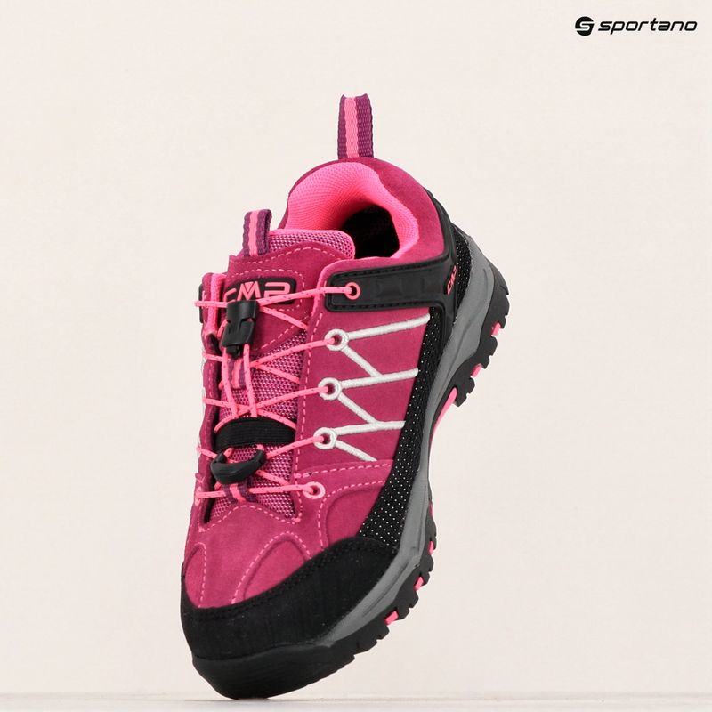 Încălțăminte de trekking pentru copii CMP Rigel Low Wp berry / pink fluo 15