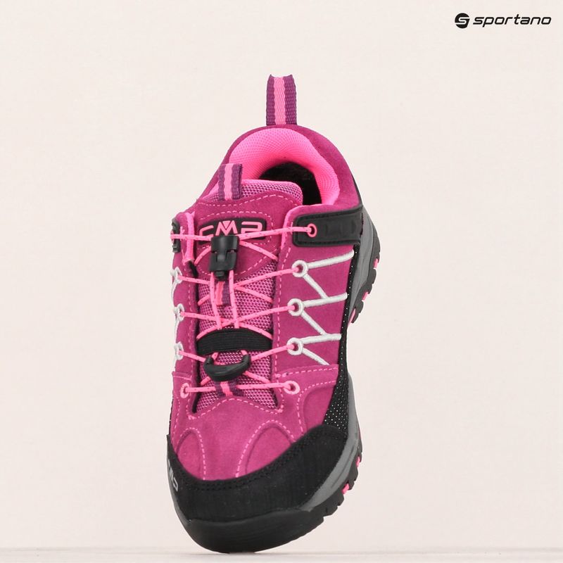 Încălțăminte de trekking pentru copii CMP Rigel Low Wp berry / pink fluo 15