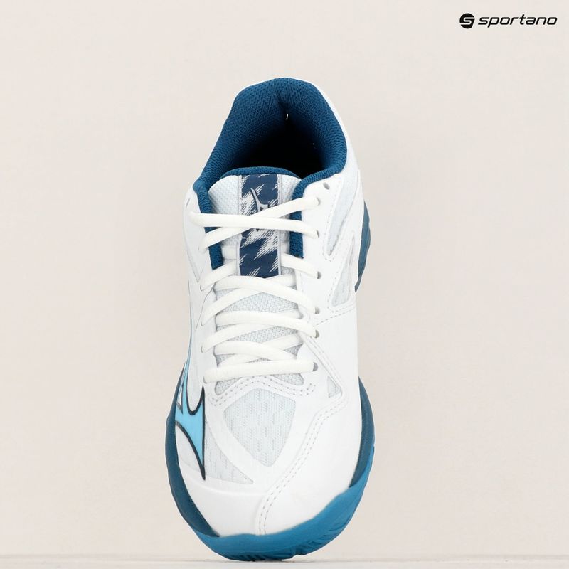 Încălțăminte de volei pentru copii Mizuno Lightning Star Z7 white/sailor blue/silver 9