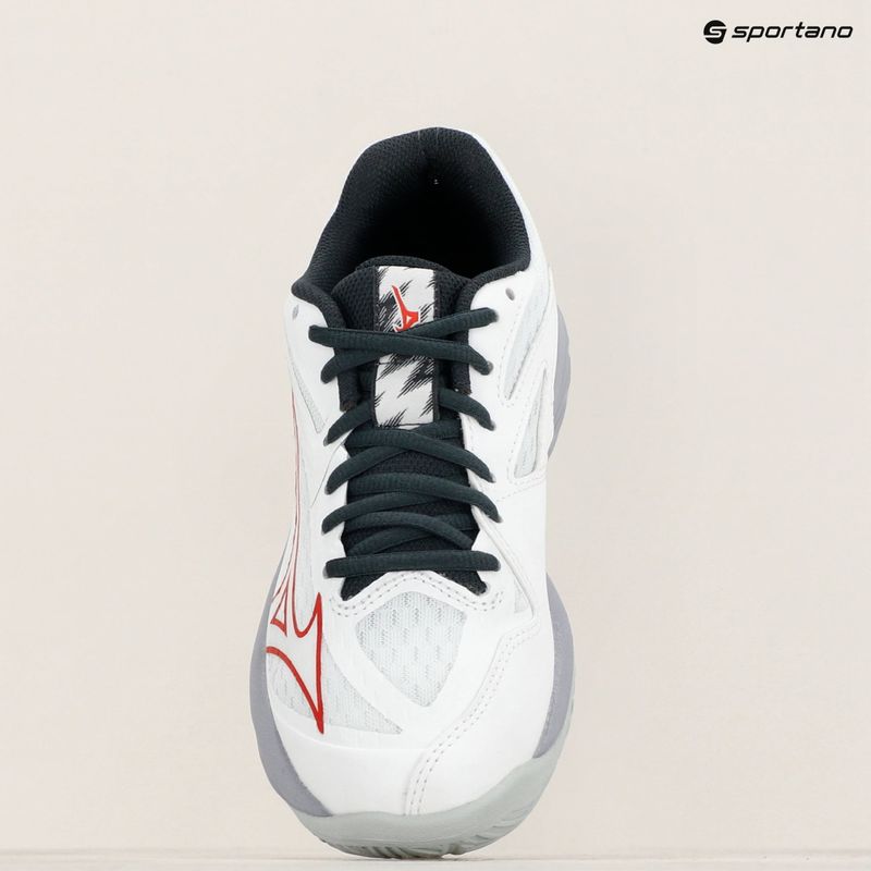 Încălțăminte de volei pentru copii Mizuno Lightning Star Z7 white/salsa/black 12