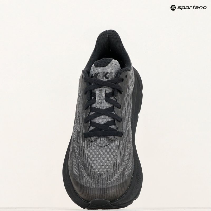 Pantofi de alergare pentru copii HOKA Clifton 9 negru/carbon negru 9