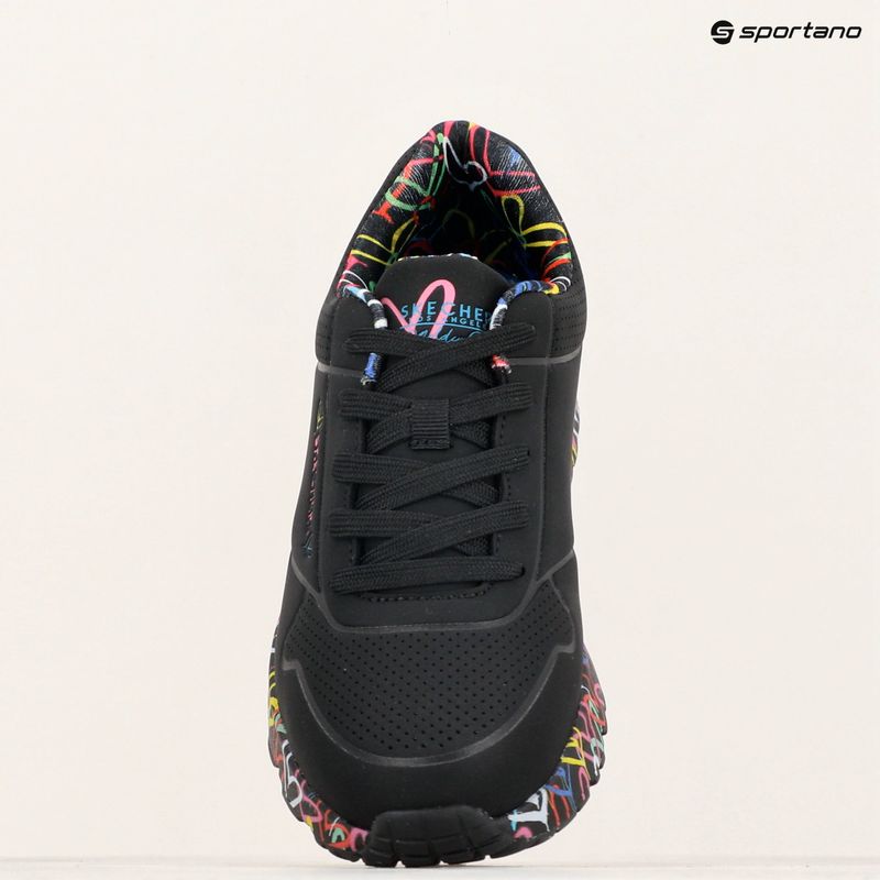 Încălțăminte pentru copii SKECHERS Uno Lite Lovely Luv black/multicolor 9