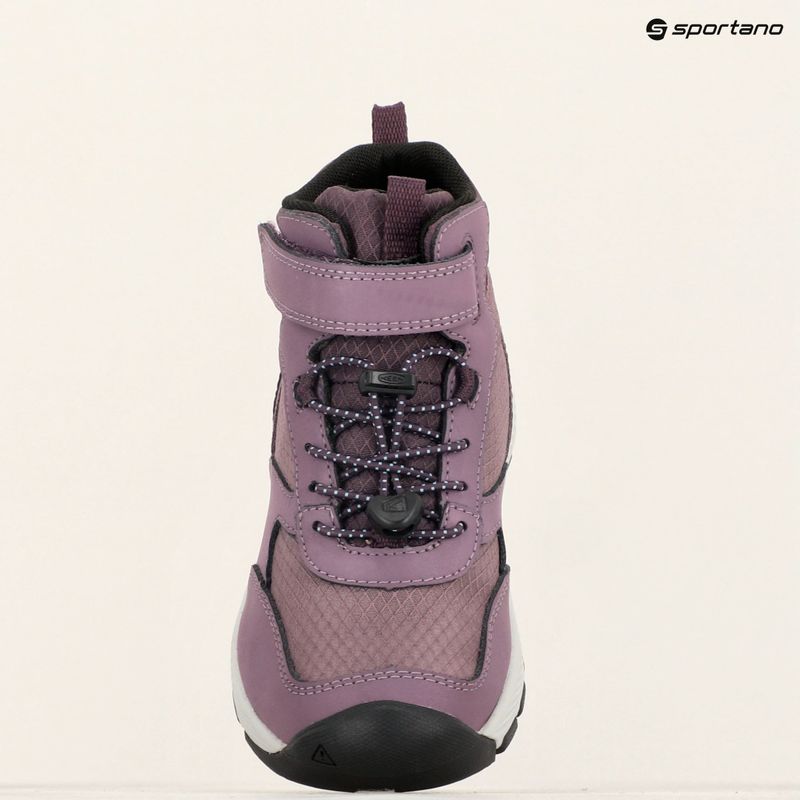 KEEN Skua Mid WP cizme de drumeție pentru copii negru plum/plum perfect 16