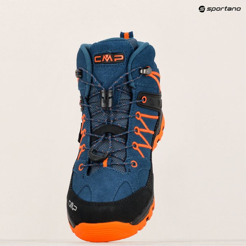 Încălțăminte de trekking pentru copii CMP Rigel Mid bluesteel / flame 16