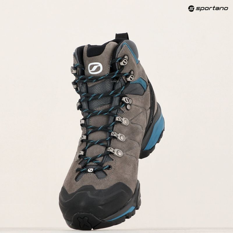 Încălțăminte de trekking pentru bărbați SCARPA ZG Trek GTX titanium/lake blue 15