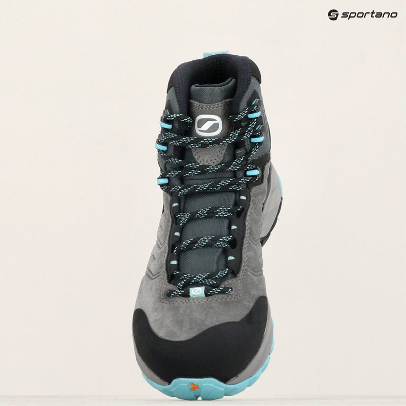 Încălțăminte de trekking pentru femei SCARPA Rush TRK GTX midgray/aqua 18